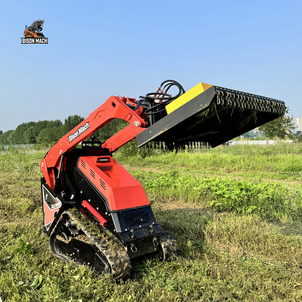 Mini Skid Steer Loader Con Tosaerba