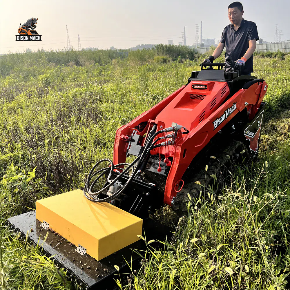 Mini Skid Steer Loader Con Tosaerba