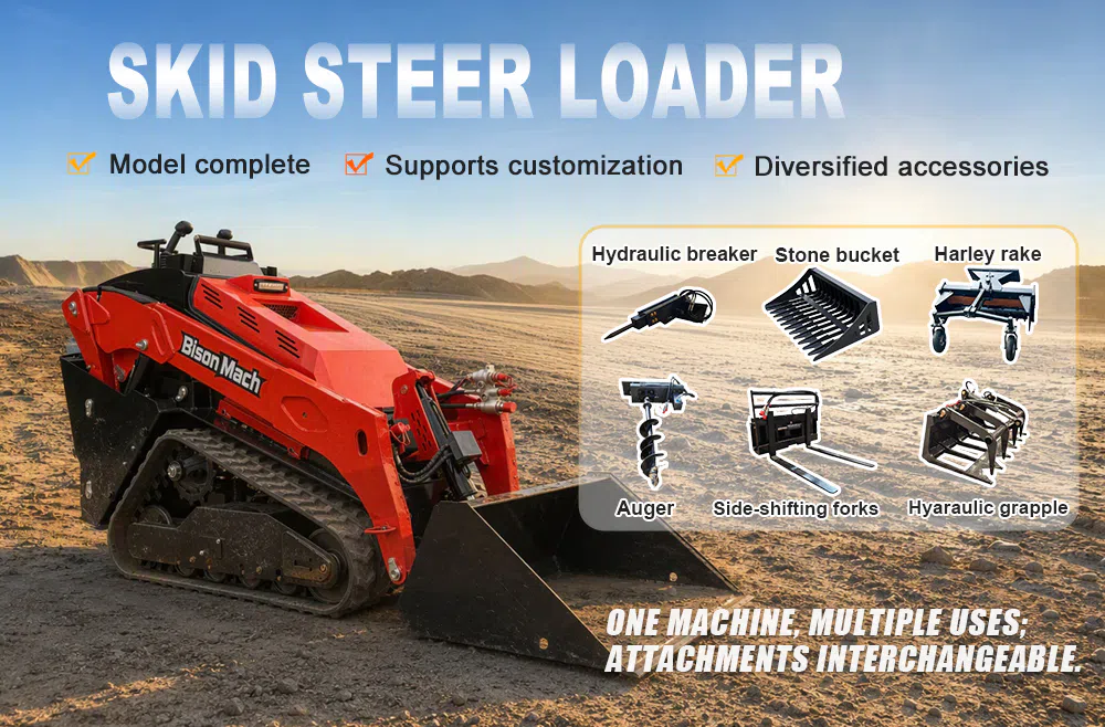 Máquina Compacta de Esteira Skid Steer