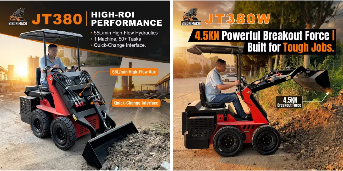 Carregadeira Compacta BISON MACH 380